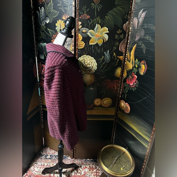 St. John Collection Tweed Boucle Jacket Red Striped Button Front Preppy Career - Picture 3 of 9